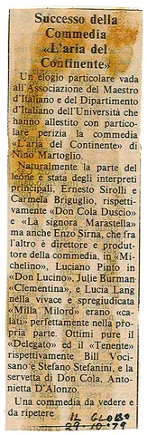 Review, Il Globo